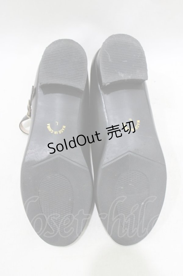 画像4: F i.n.t / リボンストラップパンプス L/24.5~25cm ブラック H-26-02-14-087-0-SH-NS-ZH (4)