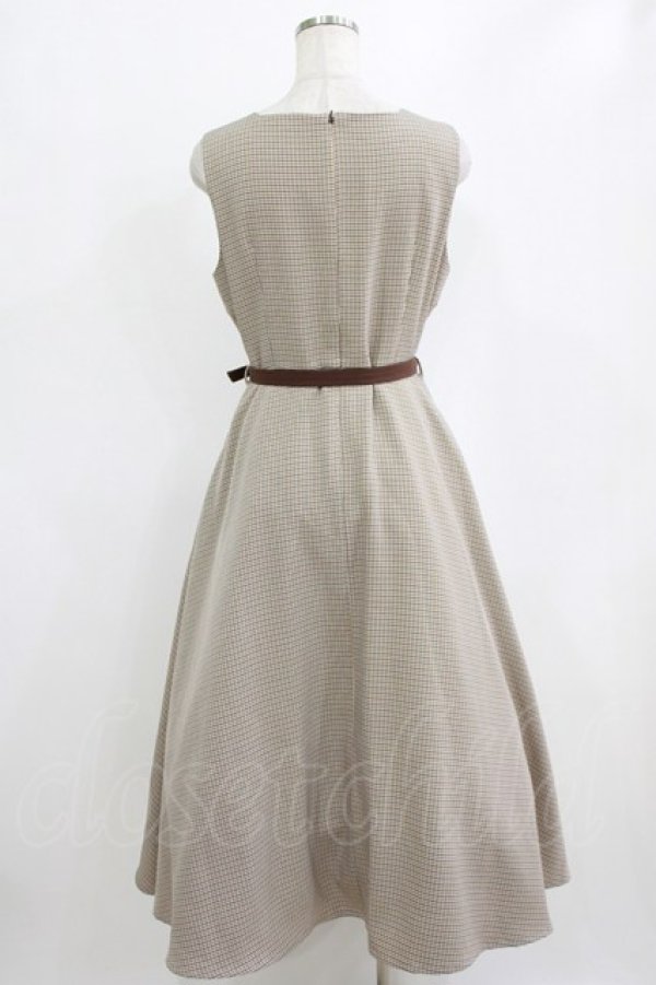 画像6: an another angelus / 配色使いミニ千鳥ショートジャケットセットアップ Free BEIGE×BR H-26-02-14-009-CA-OP-NS-ZH (6)