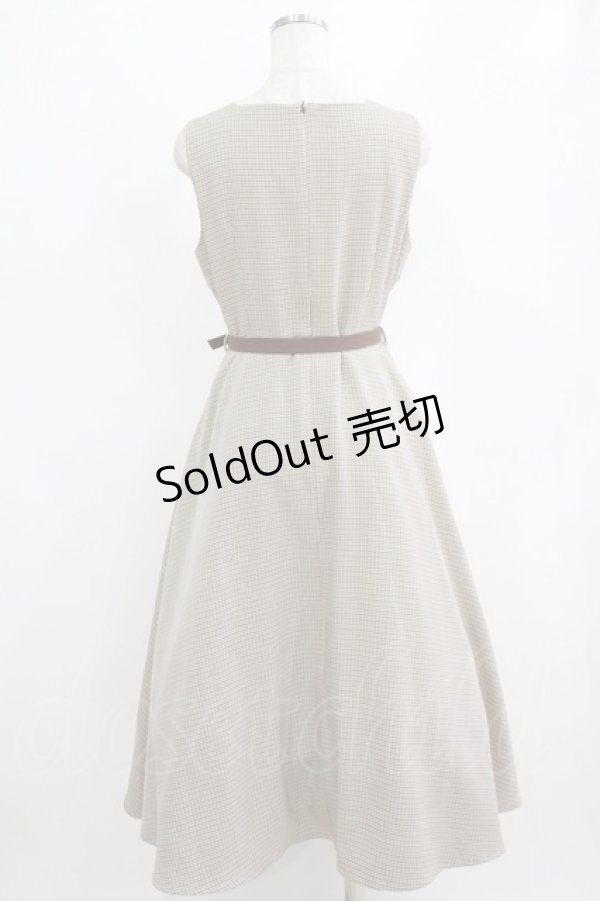 画像6: an another angelus / 配色使いミニ千鳥ショートジャケットセットアップ Free BEIGE×BR H-26-02-14-009-CA-OP-NS-ZH (6)