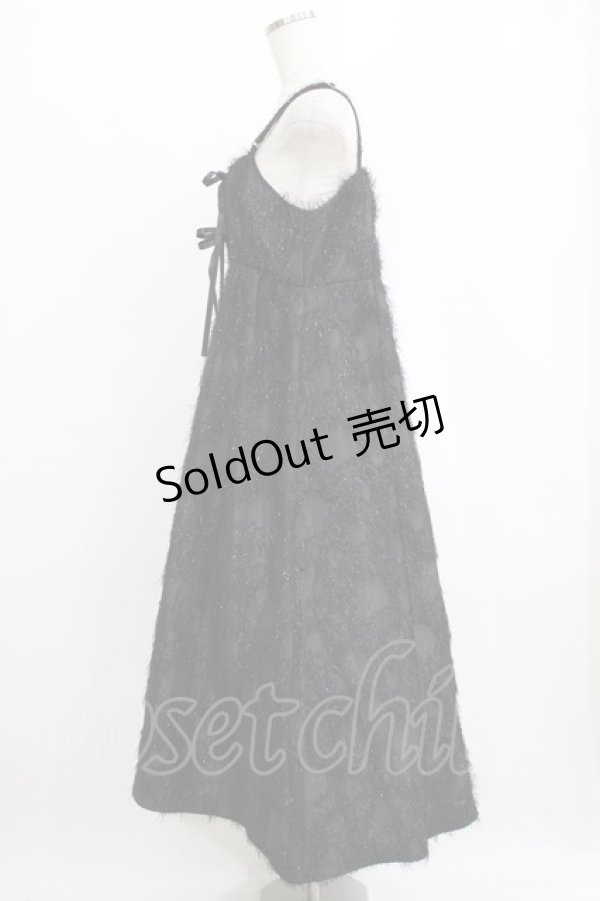 画像2: axes femme POETIQUE / カットジャガードキャミワンピ M ブラック H-26-02-14-010-AX-OP-NS-ZH (2)