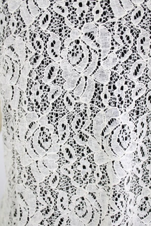 画像4: axes femme / レースボレロドッキングワンピース M ブラック H-26-02-14-011-AX-OP-NS-ZH (4)