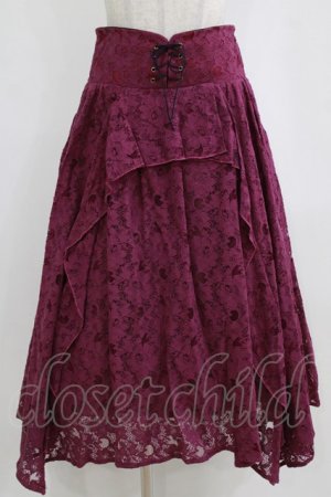 画像: axes femme / レースイレヘムロングスカート M パープル H-26-02-14-014-AX-SK-NS-ZH