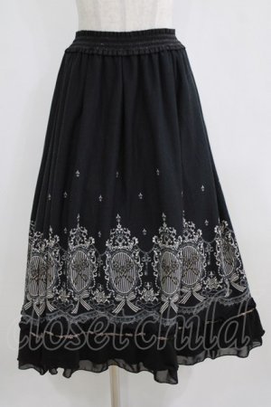 画像: axes femme / 鍵柄スカート M ブラック H-26-02-14-016-AX-SK-NS-ZH