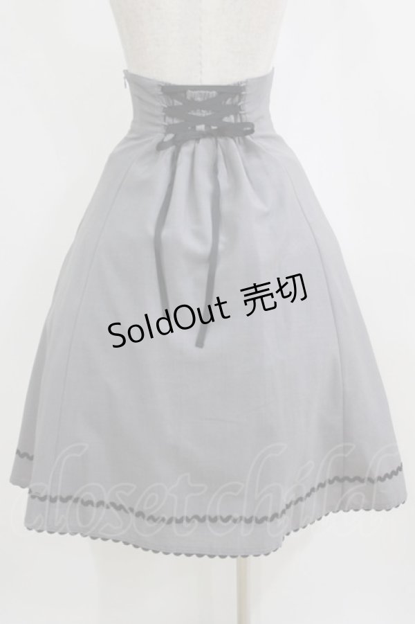 画像3: Innocent World White / ハイウエストフレアースカート M/63cm丈 グレー H-26-02-14-002-IW-OP-NS-ZH (3)