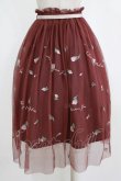 画像3: an another angelus / フラワーロゴ刺繍チュールスカート Free Bordeaux H-26-02-14-021-CA-SK-NS-ZH (3)