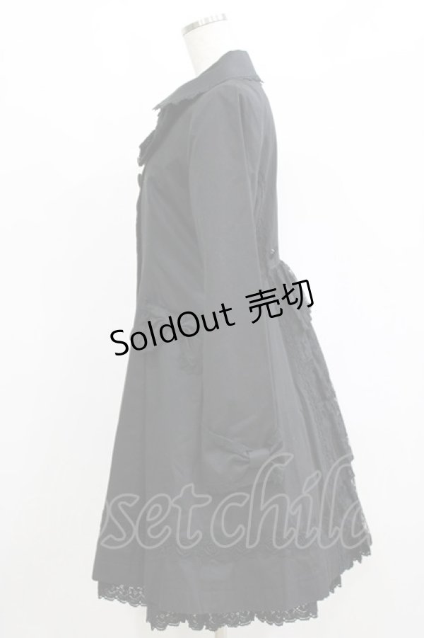 画像2: BABY,THE STARS SHINE BRIGHT / プリンセスレーススプリングコート Free ブラック H-26-02-15-024-BA-CO-NS-ZH (2)