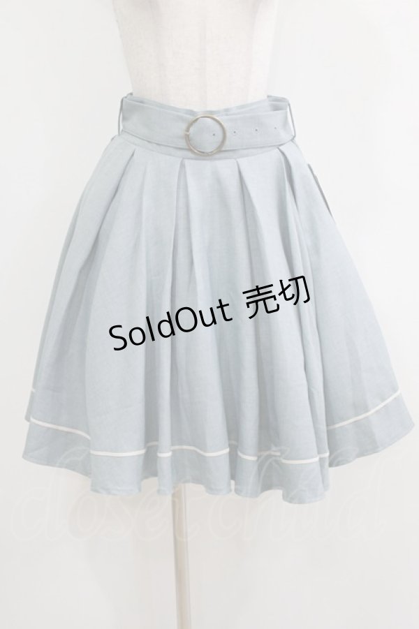 画像1: Kurumi Collaboration / フレアマリンアカデミアスカート L ブルー H-26-02-15-025-GO-SK-NS-ZH (1)
