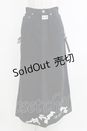 画像: PINK HOUSE / ワッペンスカート Free ブラック H-26-02-15-027-LO-SK-NS-ZH