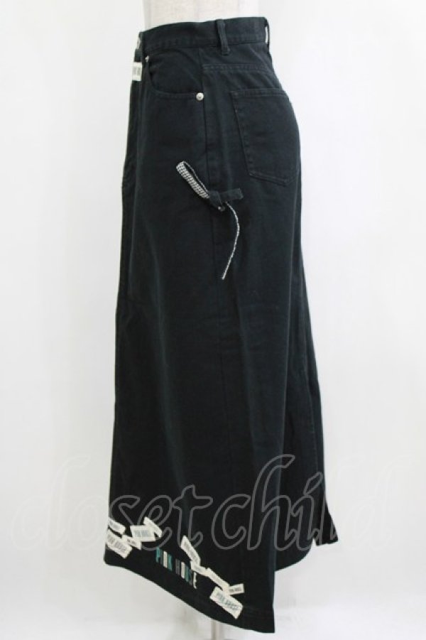 画像2: PINK HOUSE / ワッペンスカート Free ブラック H-26-02-15-027-LO-SK-NS-ZH (2)