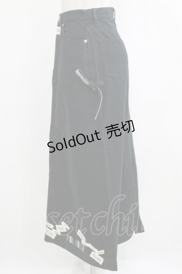 画像2: PINK HOUSE / ワッペンスカート Free ブラック H-26-02-15-027-LO-SK-NS-ZH (2)