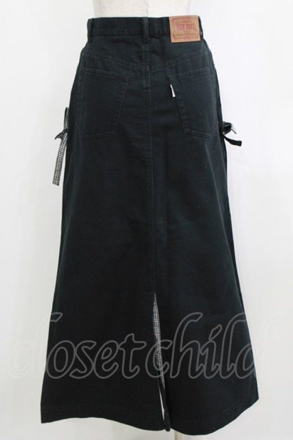 画像3: PINK HOUSE / ワッペンスカート Free ブラック H-26-02-15-027-LO-SK-NS-ZH (3)