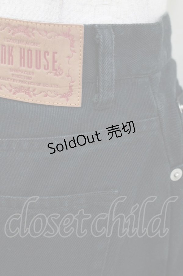 画像4: PINK HOUSE / ワッペンスカート Free ブラック H-26-02-15-027-LO-SK-NS-ZH (4)