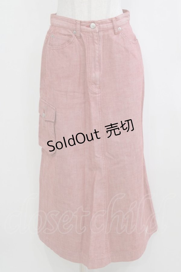 画像1: PINK HOUSE / ワッペンスカート Free レッド H-26-02-15-029-LO-SK-NS-ZH (1)