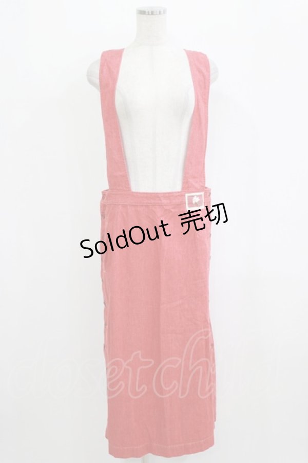 画像1: PINK HOUSE / サスペンダースカート Free レッド H-26-02-15-030-LO-SK-NS-ZH (1)