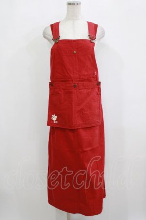 画像: PINK HOUSE / エプロンジャンパースカート Free レッド H-26-02-15-031-LO-OP-NS-ZH