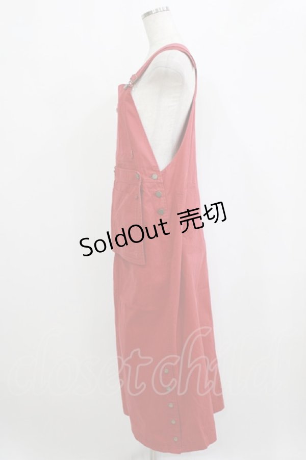 画像2: PINK HOUSE / エプロンジャンパースカート Free レッド H-26-02-15-031-LO-OP-NS-ZH (2)