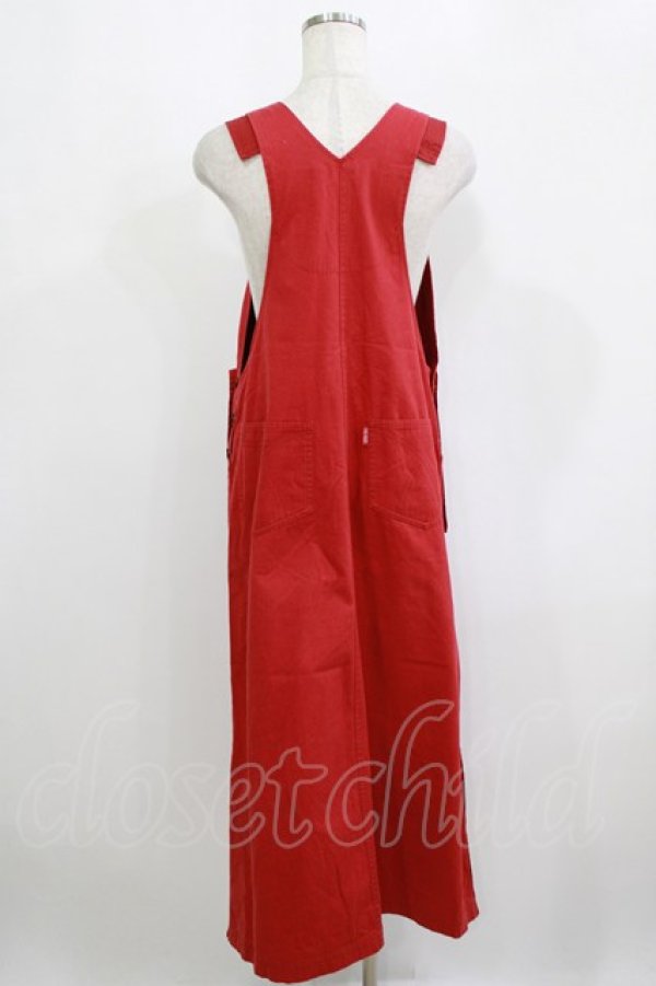 画像3: PINK HOUSE / エプロンジャンパースカート Free レッド H-26-02-15-031-LO-OP-NS-ZH (3)