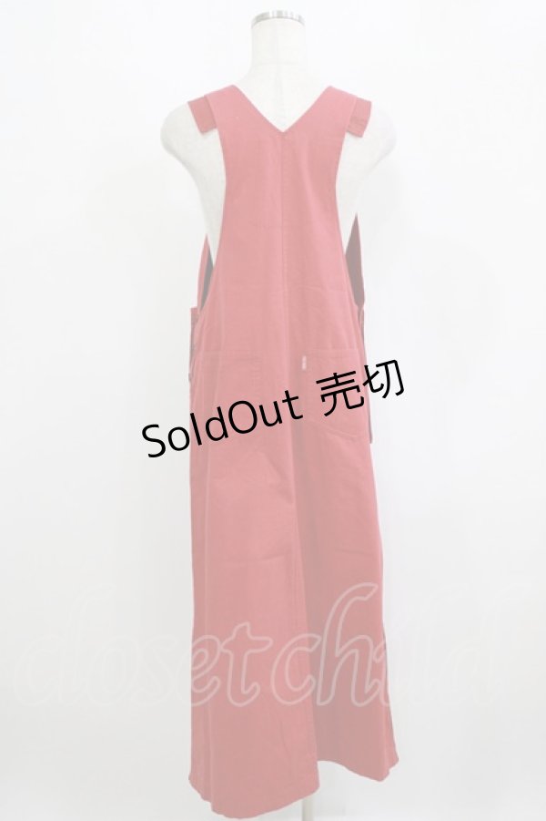 画像3: PINK HOUSE / エプロンジャンパースカート Free レッド H-26-02-15-031-LO-OP-NS-ZH (3)