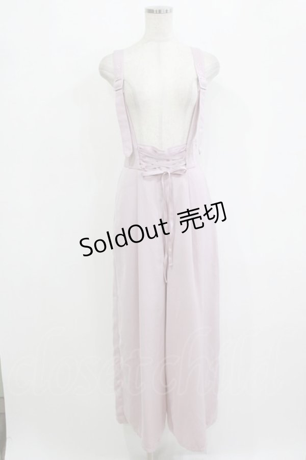 画像1: EATME / ベルトショルダーワイドパンツ S ピンク H-26-02-15-032-LO-SK-NS-ZH (1)