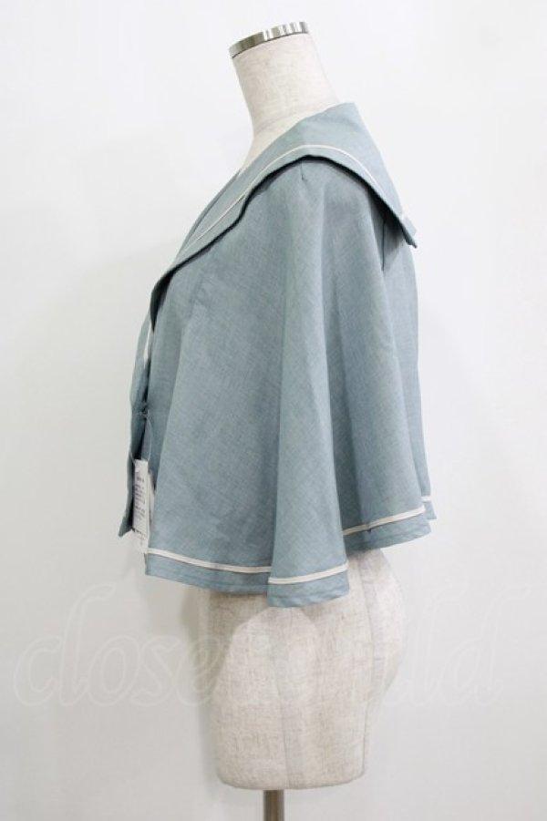 画像2: Kurumi Collaboration / マリンアカデミアケープ L ブルー H-26-02-15-034-GO-JA-NS-ZH (2)