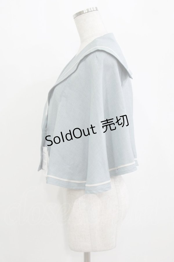 画像2: Kurumi Collaboration / マリンアカデミアケープ L ブルー H-26-02-15-034-GO-JA-NS-ZH (2)