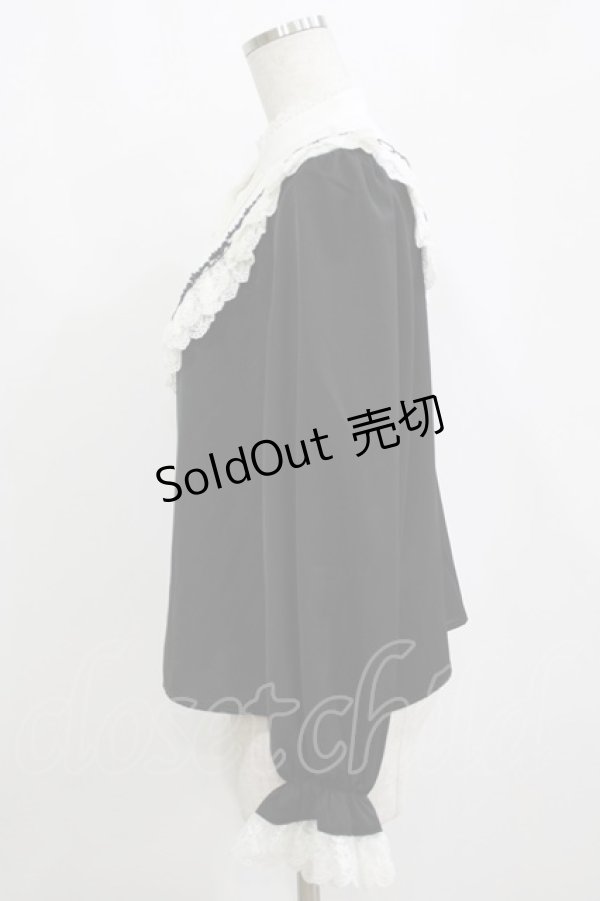 画像2: Chalmiere / ヨーク切り替えブラウス M ブラック H-26-02-15-035-0-BL-NS-ZH (2)