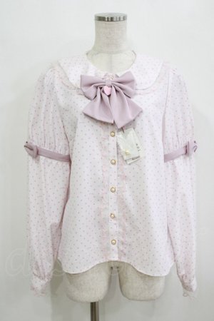 画像: Amavel / Fancy POP Daydreamドットブラウス Free ピンク H-26-02-15-036-CA-BL-NS-ZH