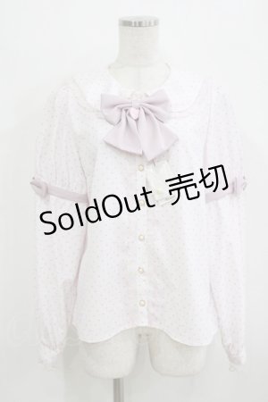 画像: Amavel / Fancy POP Daydreamドットブラウス Free ピンク H-26-02-15-036-CA-BL-NS-ZH