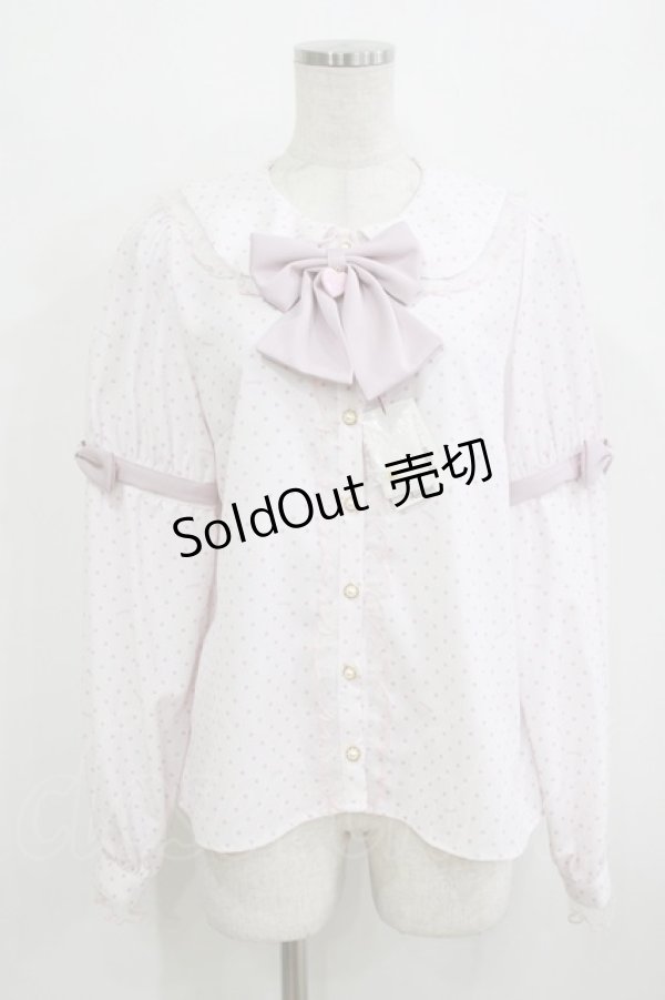 画像1: Amavel / Fancy POP Daydreamドットブラウス Free ピンク H-26-02-15-036-CA-BL-NS-ZH (1)