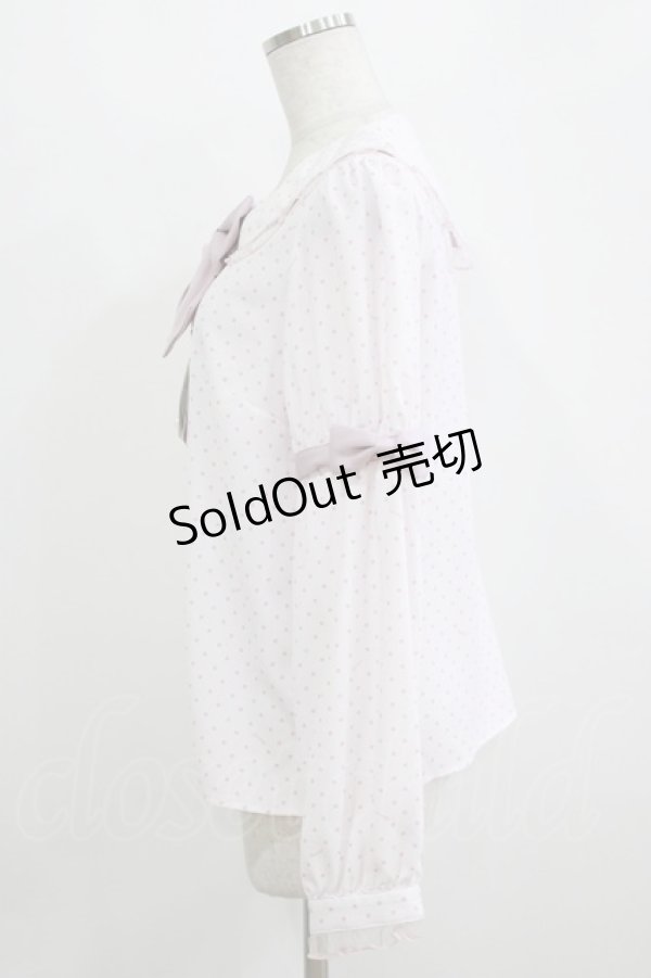 画像2: Amavel / Fancy POP Daydreamドットブラウス Free ピンク H-26-02-15-036-CA-BL-NS-ZH (2)