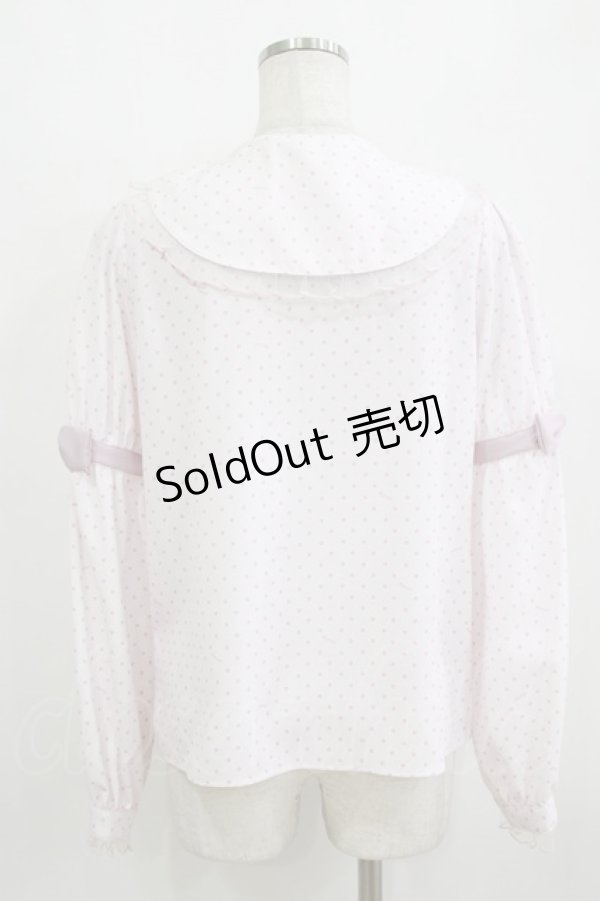 画像3: Amavel / Fancy POP Daydreamドットブラウス Free ピンク H-26-02-15-036-CA-BL-NS-ZH (3)