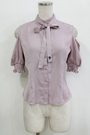 画像: EATME / オープンショルダーボウタイブラウス Free ピンク H-26-02-15-038-LO-BL-NS-ZH