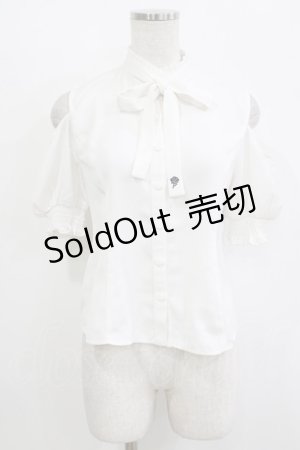 画像: EATME / オープンショルダーボウタイブラウス Free オフ H-26-02-15-039-LO-BL-NS-ZH