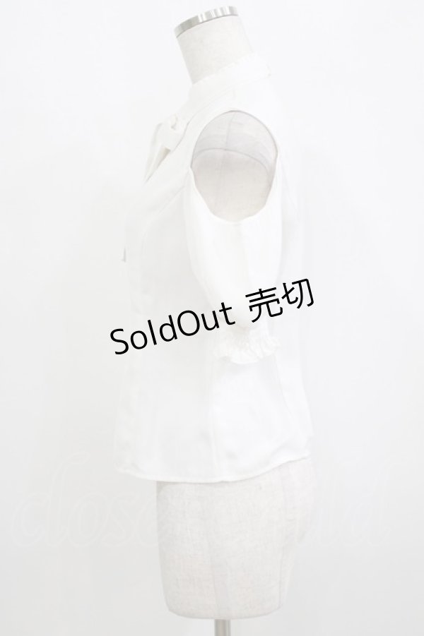 画像2: EATME / オープンショルダーボウタイブラウス Free オフ H-26-02-15-039-LO-BL-NS-ZH (2)