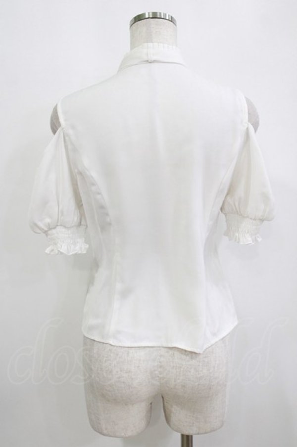 画像3: EATME / オープンショルダーボウタイブラウス Free オフ H-26-02-15-039-LO-BL-NS-ZH (3)