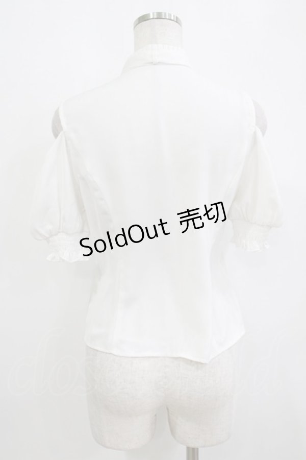 画像3: EATME / オープンショルダーボウタイブラウス Free オフ H-26-02-15-039-LO-BL-NS-ZH (3)