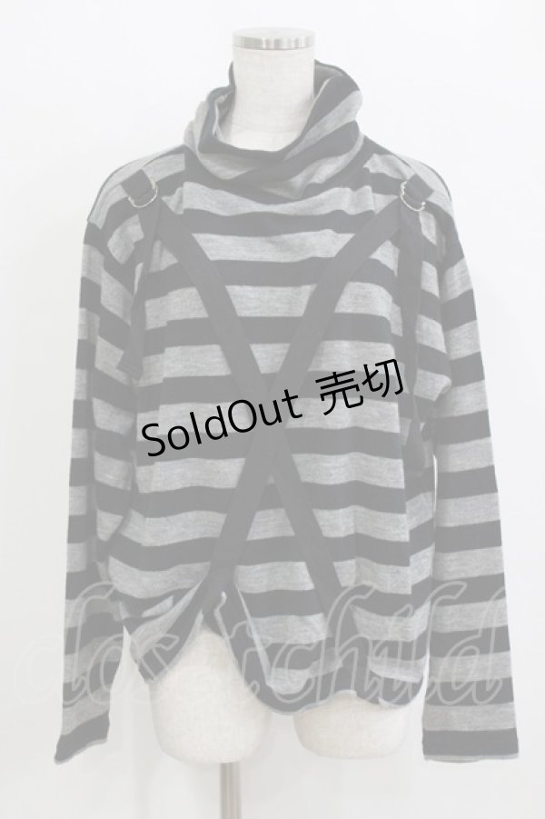 画像1: EATME / ボーダーニット Free グレー/ブラック H-26-02-15-041-LO-TO-NS-ZH (1)