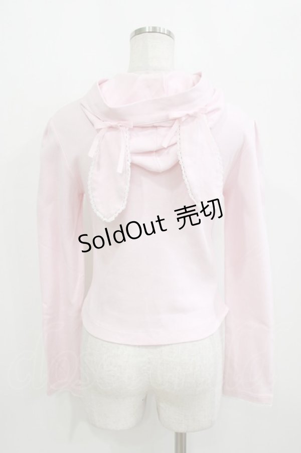 画像3: BABY,THE STARS SHINE BRIGHT / リボン釦のうさみみカーディガン Free ピンク H-26-02-15-043-BA-TO-NS-ZH (3)