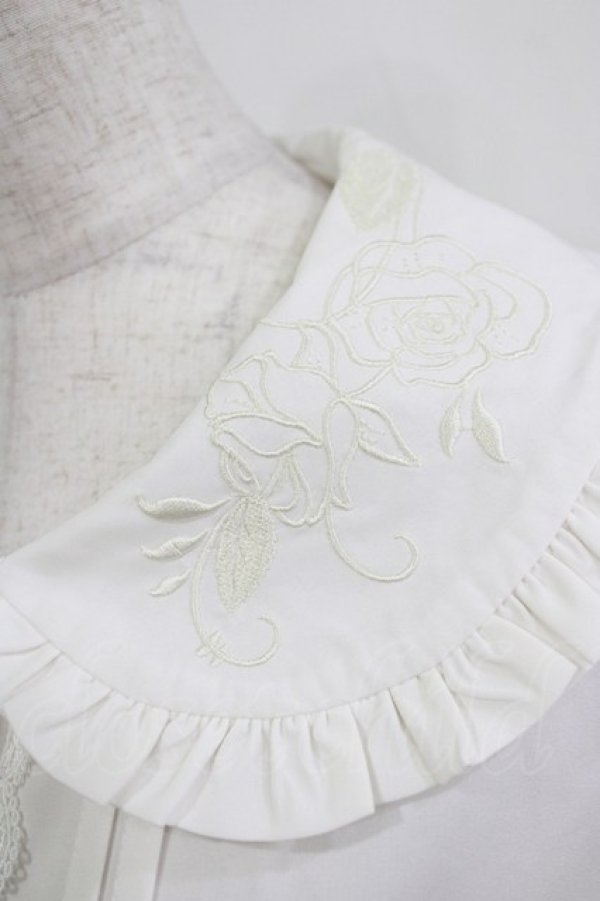 画像4: Lolitime（海外ロリータブランド） / 刺繍衿ブラウス XL オフ H-26-02-15-044-GO-BL-NS-ZH (4)