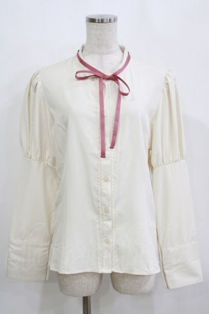 画像: Kurumi Collaboration / KRデシンジゴスリブラウス LL 生成り H-26-02-15-047-GO-BL-NS-ZH