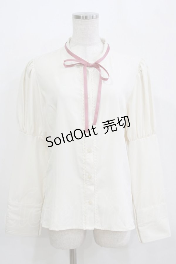 画像1: Kurumi Collaboration / KRデシンジゴスリブラウス LL 生成り H-26-02-15-047-GO-BL-NS-ZH (1)