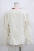 画像3: Kurumi Collaboration / KRデシンジゴスリブラウス LL 生成り H-26-02-15-047-GO-BL-NS-ZH (3)