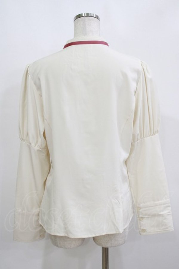 画像3: Kurumi Collaboration / KRデシンジゴスリブラウス LL 生成り H-26-02-15-047-GO-BL-NS-ZH (3)