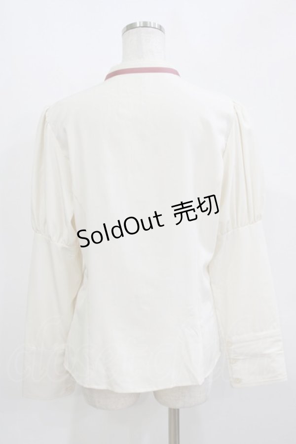 画像3: Kurumi Collaboration / KRデシンジゴスリブラウス LL 生成り H-26-02-15-047-GO-BL-NS-ZH (3)