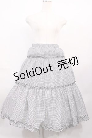 画像: m petit by misako / NINA'S RVパニエスカート L ブラック/ブラックギンガムリバーシブル H-26-02-15-1006-LO-SK-NS-ZH