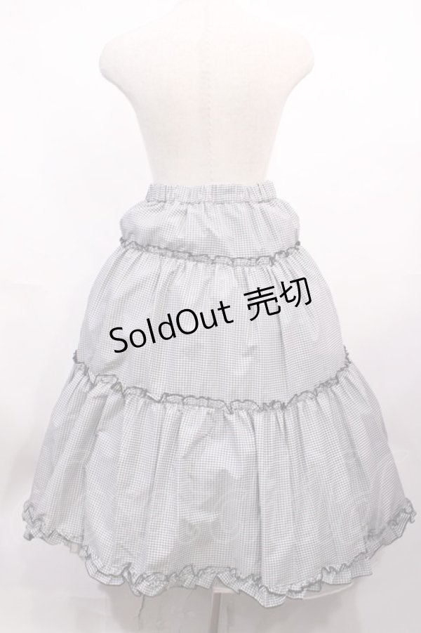 画像2: m petit by misako / NINA'S RVパニエスカート L ブラック/ブラックギンガムリバーシブル H-26-02-15-1006-LO-SK-NS-ZH (2)