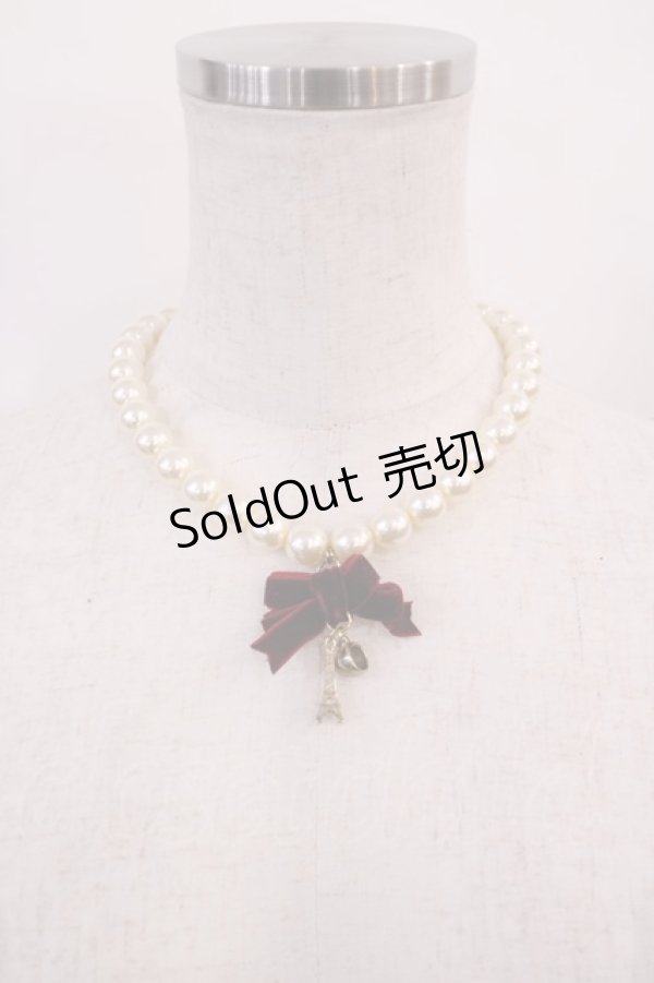 画像1: LIZ LISA / パールネックレス  ワイン H-26-02-15-1016-LO-AC-NS-ZH (1)