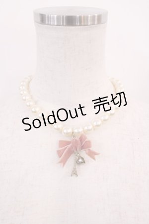 画像: LIZ LISA / パールネックレス  ピンク H-26-02-15-1017-LO-AC-NS-ZH