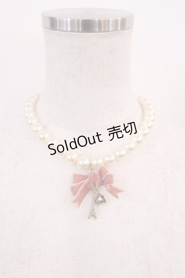 画像1: LIZ LISA / パールネックレス  ピンク H-26-02-15-1017-LO-AC-NS-ZH (1)