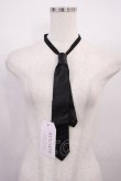 画像1: AVENCHUMU / leather necktie  ブラック H-26-02-15-1018-LO-ZA-NS-ZH (1)